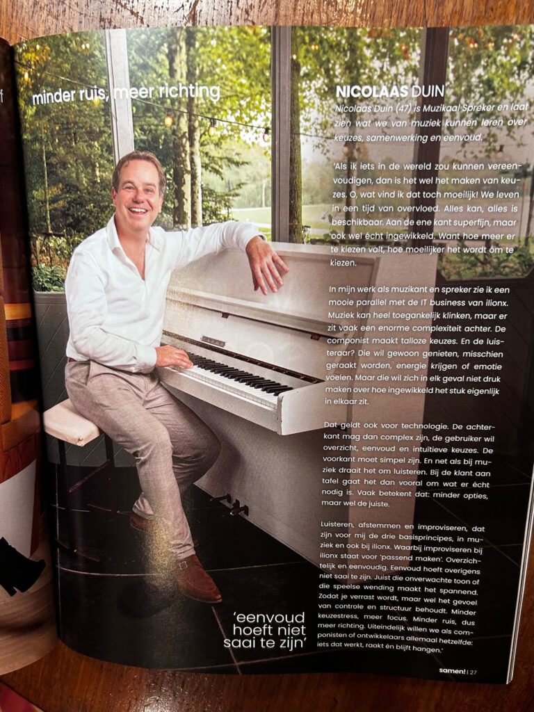 nicolaas duin spreker muzikaal blogs minder ruis meer richting